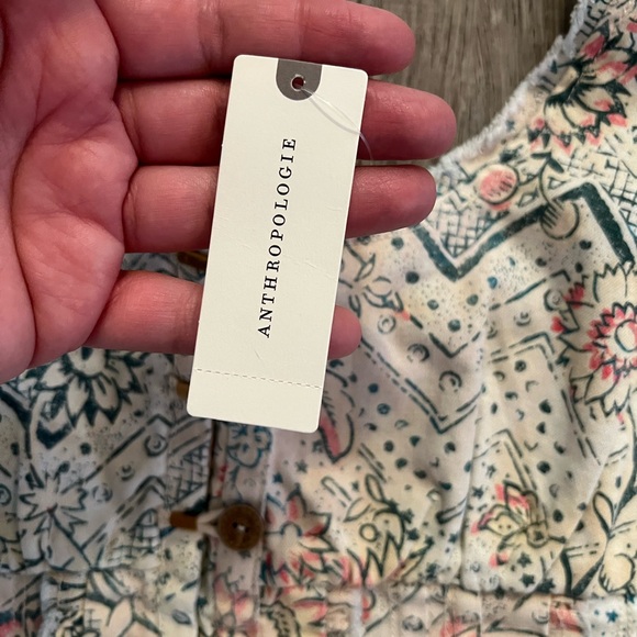 Anthropologie Pilcro Printed Corset Top - Picture 7 of 13